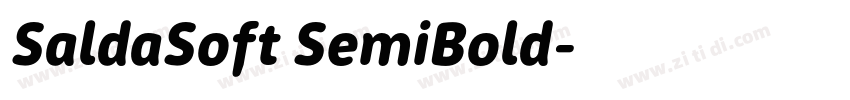 SaldaSoft SemiBold字体转换
